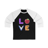 Women's L.O.V.E. 3/4 Sleeve Baseball T-shirt