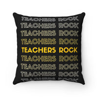 Teachers Rock Square Pillow