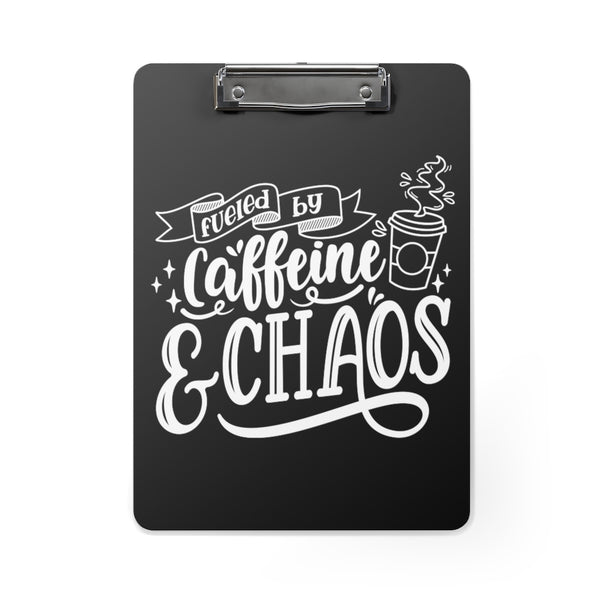 Caffeine & Chaos Clipboard