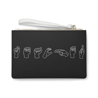 American Sign Language "Teacher" Clutch Bag