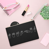 American Sign Language "Teacher" Clutch Bag