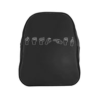 American Sign Language "Teacher" School Backpack