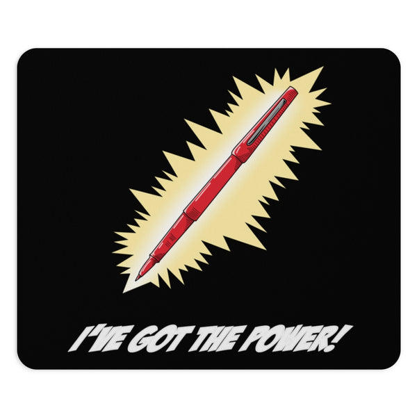Red Pen Power Mouse Pad