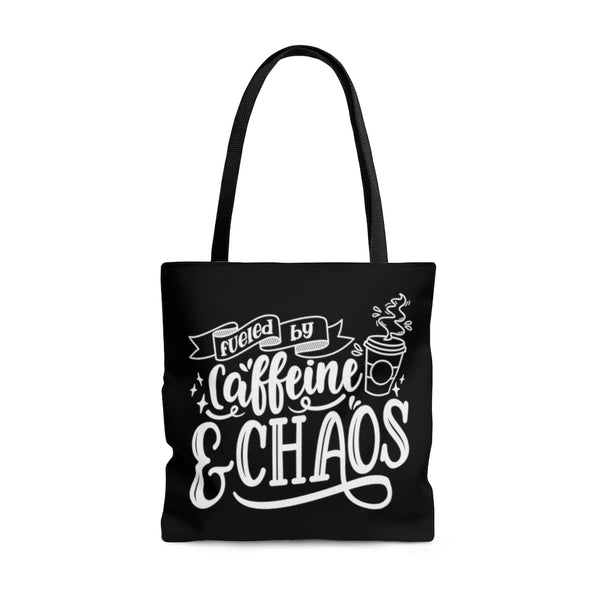 Caffeine & Chaos Tote Bag