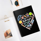 Collage Heart Spiral Notebook