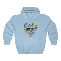 Men's Collage Heart Pullover Hoodie