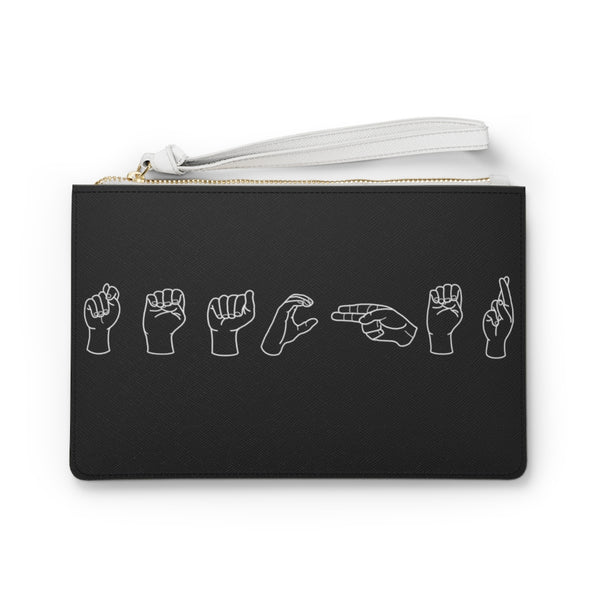 American Sign Language "Teacher" Clutch Bag