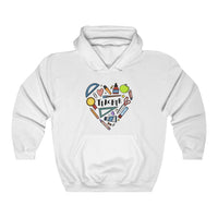 Men's Collage Heart Pullover Hoodie