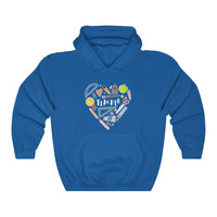 Women's Collage Heart Pullover Hoodie