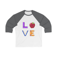 Women's L.O.V.E. 3/4 Sleeve Baseball T-shirt