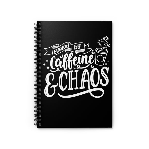 Caffeine & Chaos Spiral Notebook