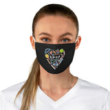 Collage Heart Face Mask