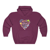 Men's Collage Heart Pullover Hoodie