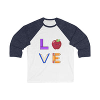 Women's L.O.V.E. 3/4 Sleeve Baseball T-shirt