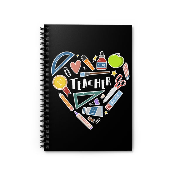 Collage Heart Spiral Notebook