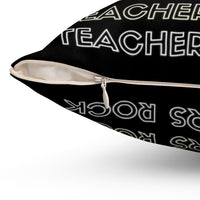 Teachers Rock Square Pillow