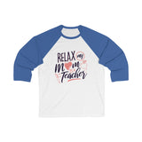 Women's "Relax" 3/4 Sleeve Baseball T-shirt