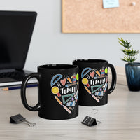 Heart Collage Ceramic Mug (Black)