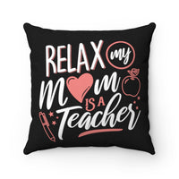 "Relax" Square Pillow