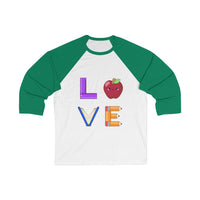 Women's L.O.V.E. 3/4 Sleeve Baseball T-shirt