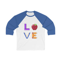 Men's L.O.V.E. 3/4 Sleeve Baseball T-shirt
