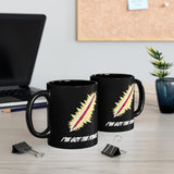 Red Pen Power Ceramic Mug (Black)