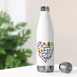 Collage Heart Insulated Bottle