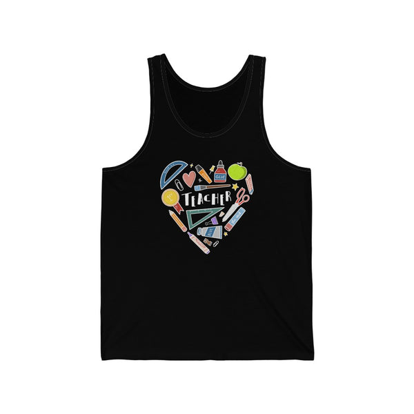 Men's Heart Collage Jersey Tank