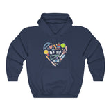 Women's Collage Heart Pullover Hoodie