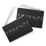 American Sign Language "Teacher" Clutch Bag