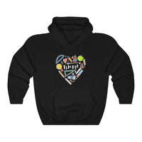 Women's Collage Heart Pullover Hoodie